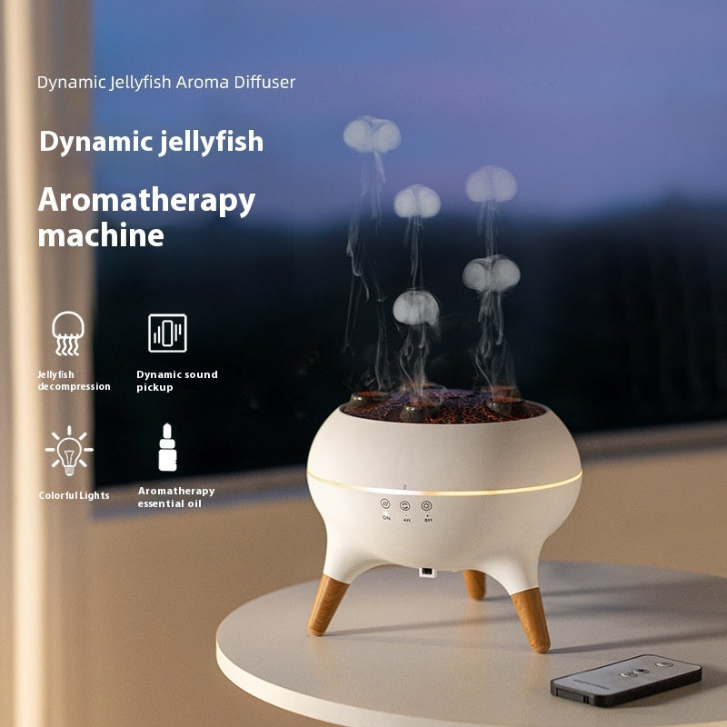 Intelligent Jellyfish Ultrasonic Humidifier with Remote Control & Aroma Diffuser