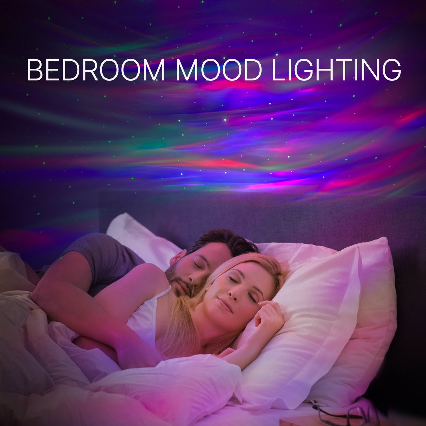 Intelligent Flying Saucer Star Projector with Bluetooth Audio