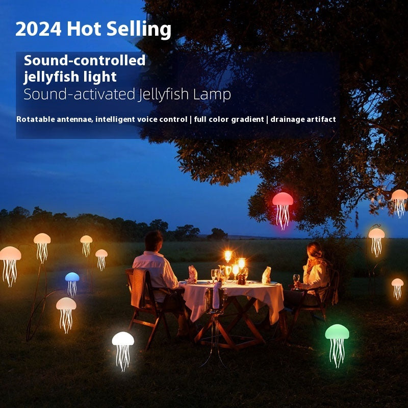 LED Jellyfish Mood Lamp – Portable Smart Jellyfish Night Light for Bedside or Desk
