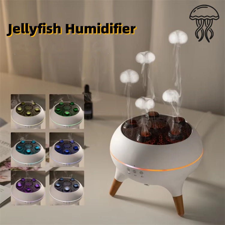 Intelligent Jellyfish Ultrasonic Humidifier with Remote Control & Aroma Diffuser