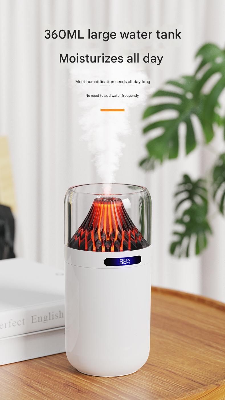 Volcano USB Humidifier – Portable Digital Aromatherapy & Air Moisturizer