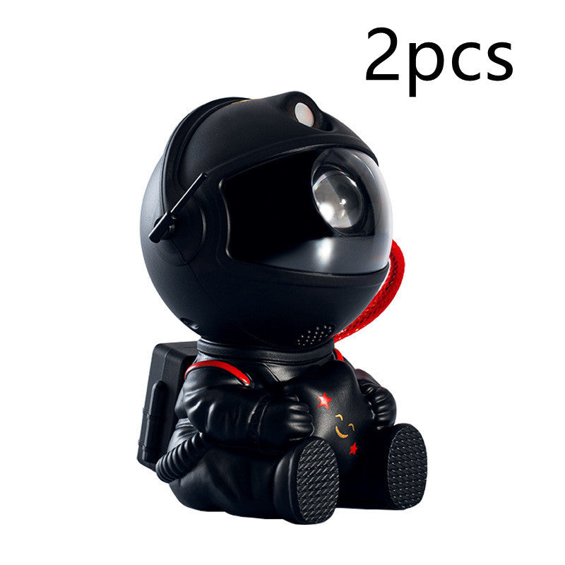 Mini Astronaut Star Projector Lamp – Colorful Flowing Galaxy Light & Creative Atmosphere Gift