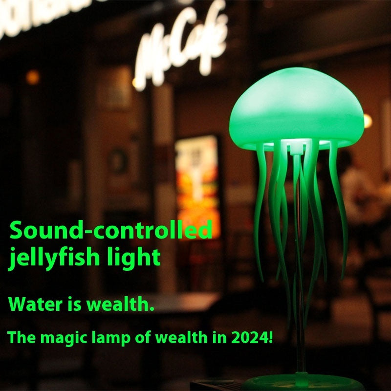 LED Jellyfish Mood Lamp – Portable Smart Jellyfish Night Light for Bedside or Desk