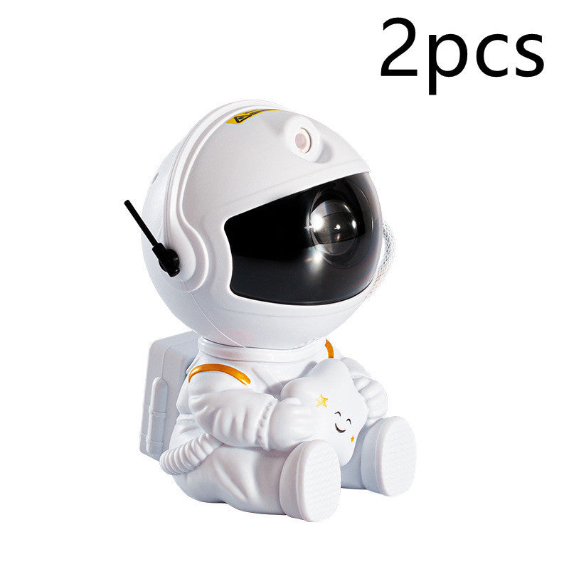 Mini Astronaut Star Projector Lamp – Colorful Flowing Galaxy Light & Creative Atmosphere Gift